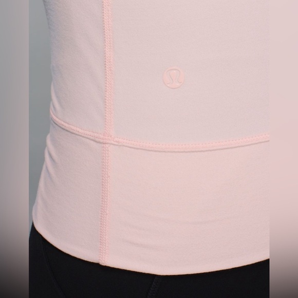 Lululemon Just Breathe Long Sleeve, Heathered Parfait Pink, Size 6 - Picture 7 of 12